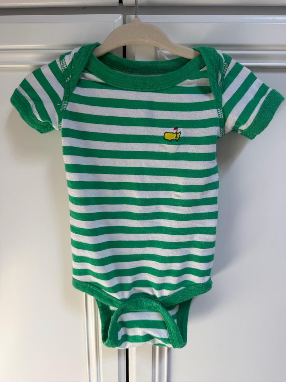 Masters Kids Green & White Striped One-Piece Bubble